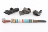 Lot of Native American Pipes