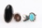 Lot of 4 Sterling Silver Rings.