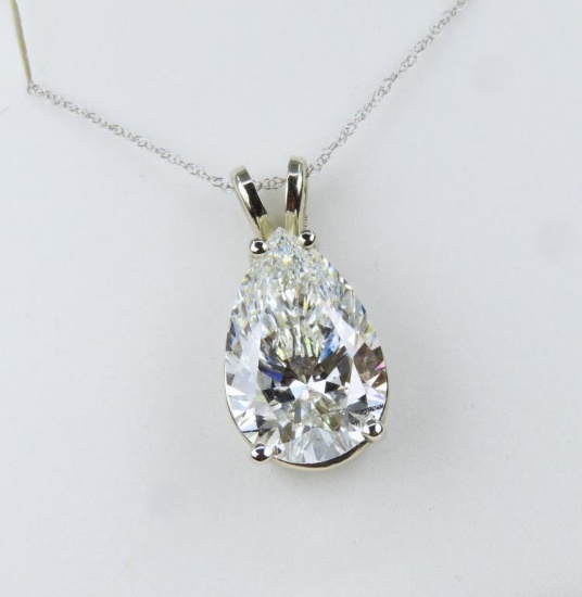 Radiant 6.18 Carat Pear Shape Certified