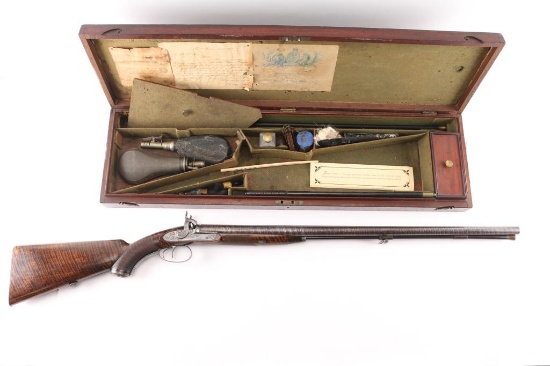 J. Purdey Cased Double Barrel Hammer Gun 12 Ga