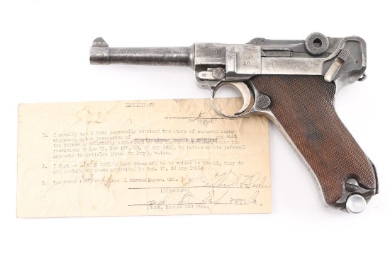 Mauser P.08 S/42 G Date 9mm Luger