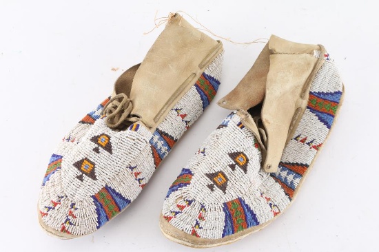 Blackfoot Beaded Moccasins.
