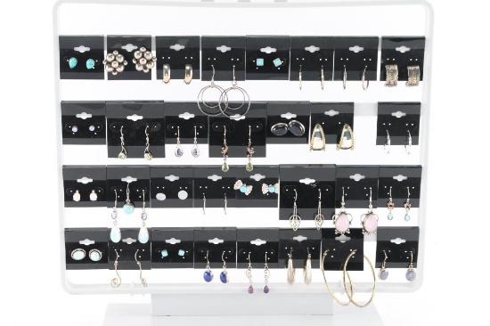 Lot of 31 Pair of Earrings & 1 Pendant.