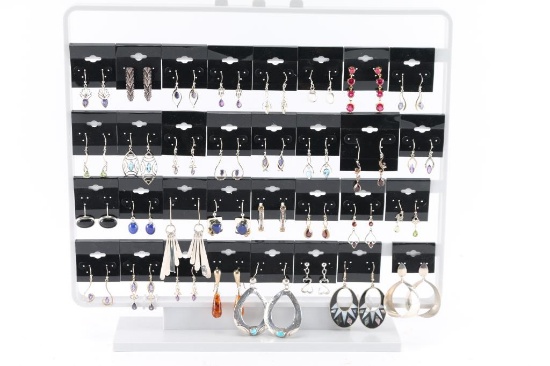 Lot of 32 Pair of Pierced Earrings.