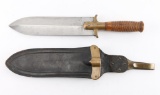 Springfield M1880 Hunting Knife w/Scabbard.