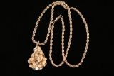 Yellow Gold Nugget Necklace