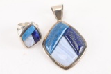 Sterling Silver Pendant & Ring Set.