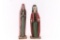 Two Mexican Wooden Santos