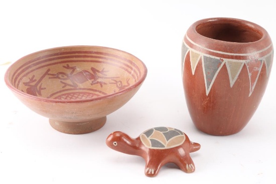 Lot of Southeast American Indian Pottery.