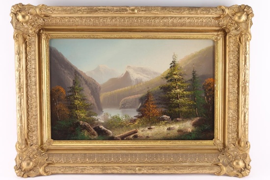 Oil on Board by H. J. Gisey.