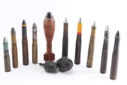 Inert German WW2 Ordnance Lot Guns Military Artifacts Militaria 