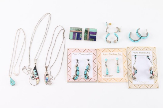 Lot of Native American Jewelry.