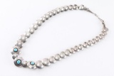 Reversible Turquoise & Coral Necklace.