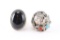 Two Large Sterling Mens Rings.