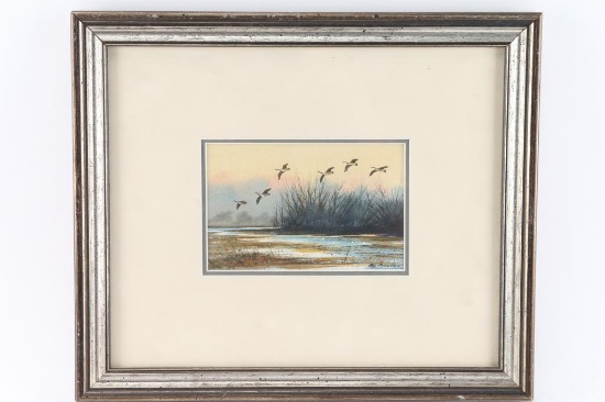 Original Watercolor on Canvas.