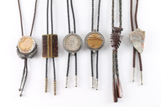 Lot of 6 Bolo Ties.