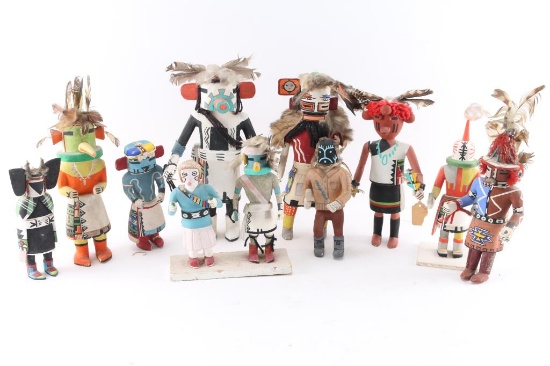 Lot of 10 Kachinas.