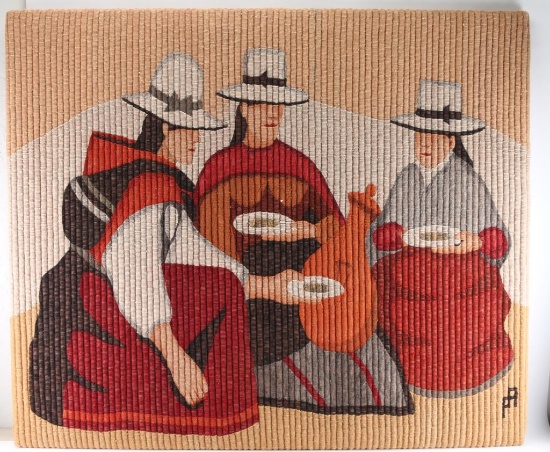 Woven Art Stretched on Wood.