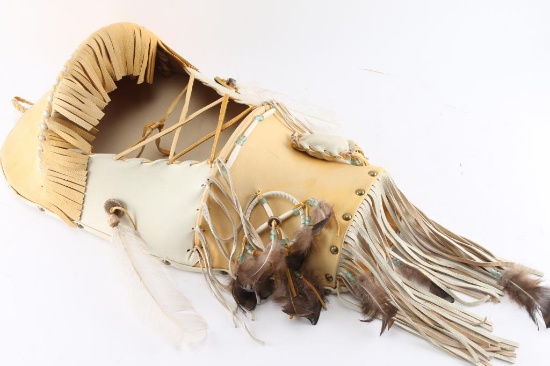 Leather Cradleboard.