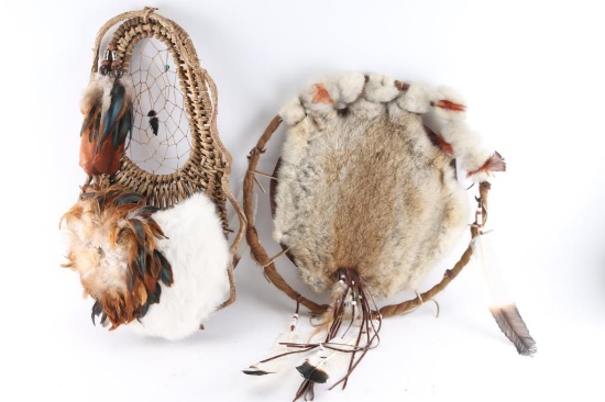 Lot of 2 Native Themed Wall Hangings.