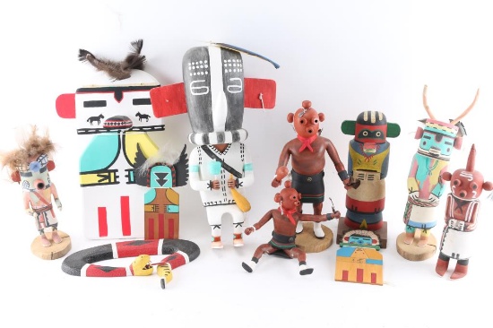 Lot of 8 Kachinas