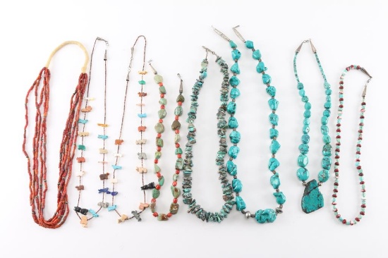 Lot of 7 Beaded Necklaces.