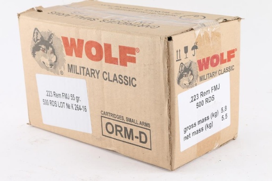 Case of .223 Rem Ammo