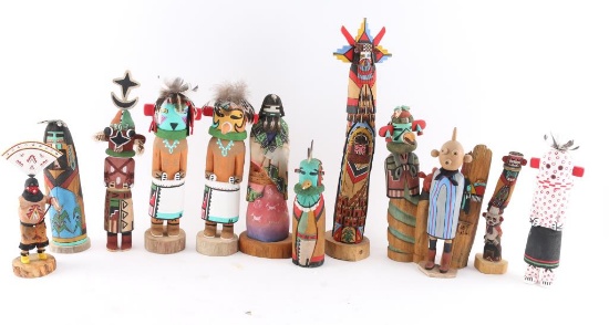 Lot of 12 Hopi Kachinas