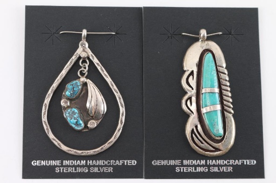 Lot of 2 Native American Pendants.