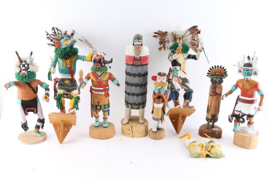 Lot of 8 Hopi Kachinas