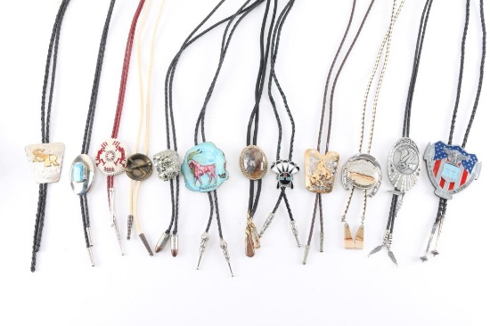 Lot of 12 Bolo Ties.