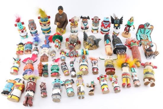 Large Lot of 50+ Kachinas