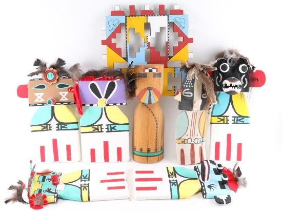 Lot of 7 Hopi Kachinas