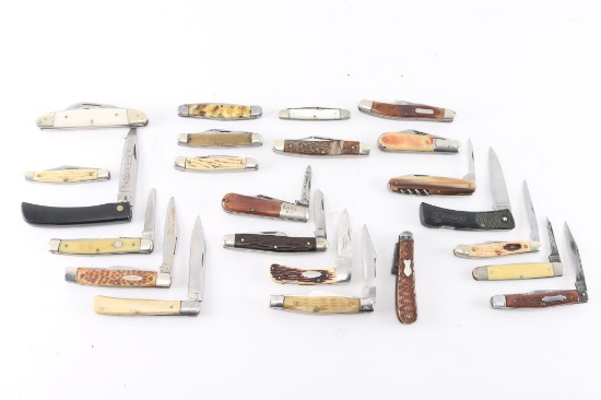Collection of 23 Vintage Pocket Knives