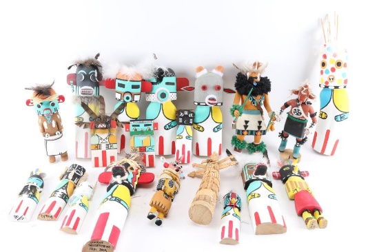 Lot of 20 Kachinas