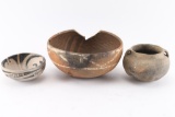 3 Antique Pots.