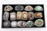 Lot of 15 Belt Buckles.