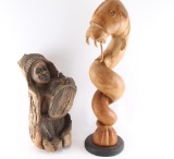 Lot of 2 Wood Carvings.