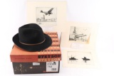 Stetson Hat and 5 Prints Lot.