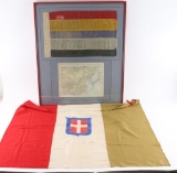 Lot of Two Vintage Flags