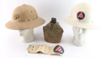 U.S. WW2 Helmet Lot.