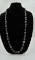 18RPS-38 BLACK BAROQUE PEARLS