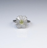 18CAI-3 YELLOW DIAMOND RING