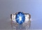 18CAI-34 STAR SAPPHIRE & DIAMOND RING