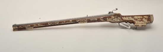 18GV-6 FINE ORIGINAL 17TH CENTURY INLAID PISTOL