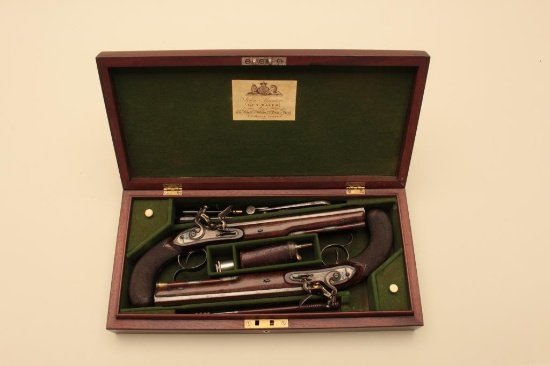 18GV-2 PAIR OF JOHN MANTON FLINTLOCK DUELERS