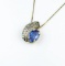 18CAI-57 SAPPHIRE & DIAMOND PENDANT