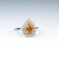 18CAI-35 ORANGE SAPPHIRE & DIAMOND RING