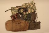 18KN-4 LOT OF WEB GEAR, CANTEENS, BAGS, ETC.