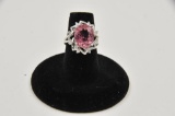 18RPS-53 TOURMALINE & DIAMOND RING